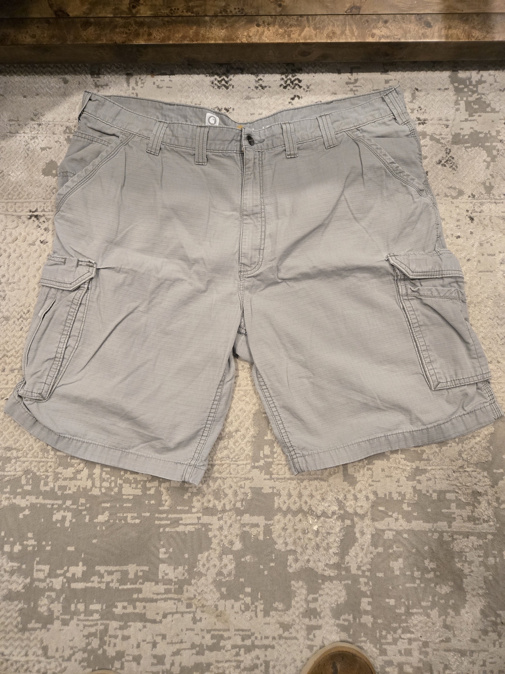 Carhartt Light Gray Men's Cargo Shorts - Utility Pockets
